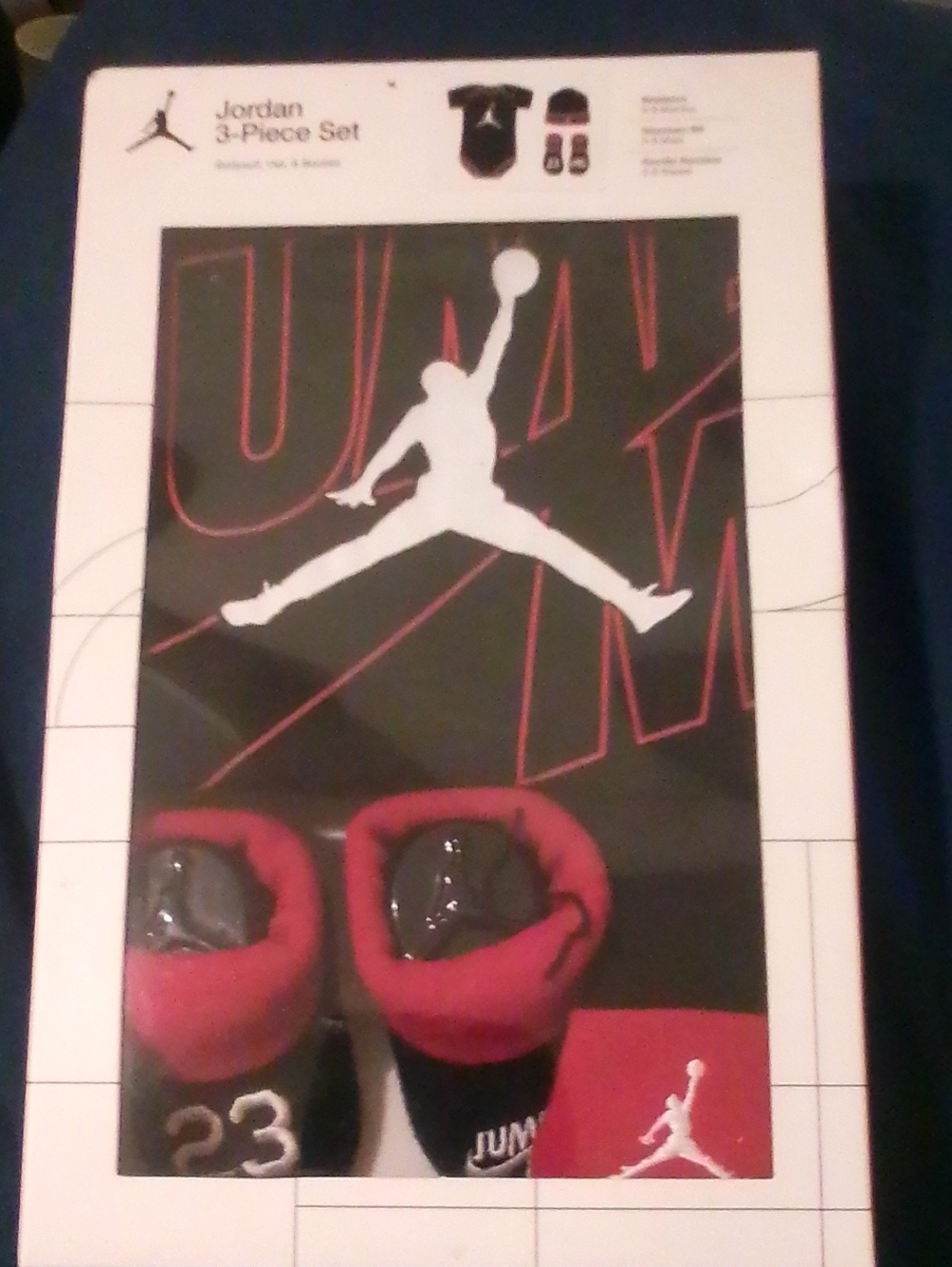 Jordan Infant 3-Piece Set - Black & Red with White Jumpman